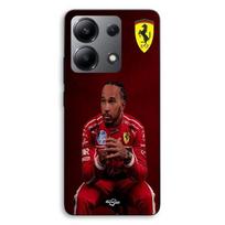 Case For Xiaomi Redmi Note 13 4G Hamilton Scuderia Ferrari official wallpaper Maniacase juoda