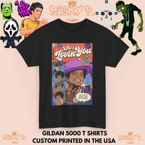 Michael Jackson Comic 100% Cotton T-shirt Mens Tees Top Jackson 5 Unisex Heavy Cotton Tee 3XL