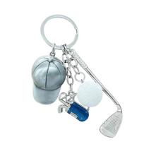 Humorous Mini Golf Ball Keychain Gift for Golf Lovers Zinc Alloy Key Ring Charm Accessory for Men and Women 1