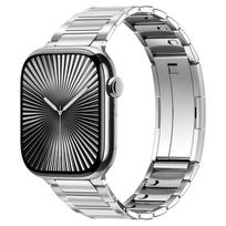 Straps For Apple Watch Band 44mm 46mm 45mm 40mm 49mm 41mm 42mm 38mm Stainless Steel Bracelet iwatch Series 10 9 8 7 6 SE ultra 2 S10 42-38 40 41mm sidabras