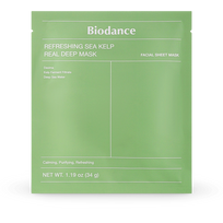 Biodance Refreshing Sea Kelp Real  Deep Mask raminanti ir drėkinanti veido kaukė, 1 vnt.