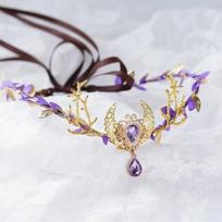 Photoshoot Vine Elven Crown Fantasy Diadem Elf Tiara Rhinestone Decorated Simulate Tree Leaves Fairy Headpiece Bridal Wedding