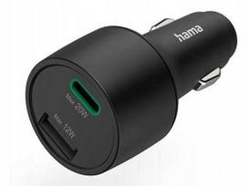 Hama Car Charger Usb-C/Usb-A Power Delivery/Quick Charge 32W Czarna