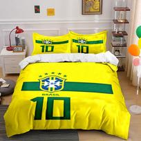 Brazilian crest and number. Bedding sets Duvet cover sets Duvet covers Pillowcases(1 * Duvet Cover 2 * Pillowcases, without duvet insert) 135x200cm