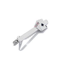 Funny Poker AAAA Shaped Design Mens Tie Clip Formal Party Jewelry Accessories