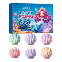 Shell Bath Salt Ball Set, Fragrance Bath Soft Skin-friendly Bath Ball Skin Care Products 1set