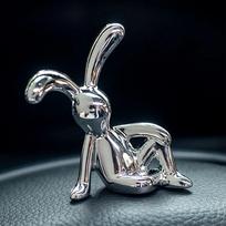 Mieli 3D ilgaausiai triušio papuošalai Centrinės konsolės Automobilio vidaus apdaila Klijuojama danga Triušis Namų baldų puošmena