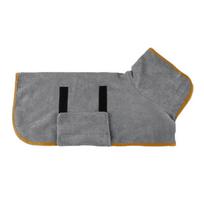 New Dog Bath Towel  Pet Absorbent Bathrobe Size Dog Cleaning Full Body Wrapping Cat Bath Towel (GRAY,XS（old）) pilka spalva