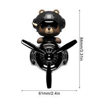 Air Bear Freshener For Car Bear Aromatherapy Diffuser Vent Clips Stylish Automobile Decor Cute Car Fragrance For Relaxing