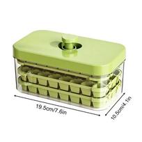 Ice Molds For Cocktails Easy Release Large Capacity Reusable Freezing Freezer Cube Ice Maker Tray For Whiskey Cocktail Bourbon žalia