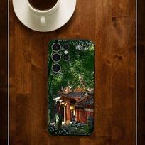 Bamboo Architecture Landscape Silicone Case For Samsung S25 24 23 22 21 20 Plus Ultra 5G Lite Shockproof Cover Samsung S26ULTRA