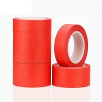 Red Non-residue Automotive Spray Paint PET Tape High-viscosity Masking Tape Heat Resistant 10mm