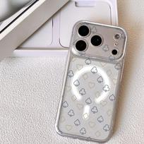 Poker clubs Phone Case For iPhone 17 16 15 14 13 12 Pro Max Plus With Magnetic Crystal Clear Case Wireless Charge iPhone 11