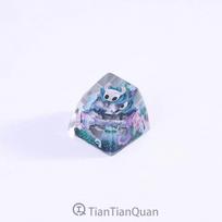 Knight Hollow Handmade Backlit Keycap Handcrafted Single Esc Keycap For Mechanical Keyboard Gamer Collectible Gift
