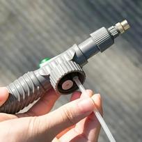 Portable Pressure Sprayer Bottle, Adjustable Nozzle Design with Fine Even Mist for Multi-Purpose Use šviesiai pilka spalva