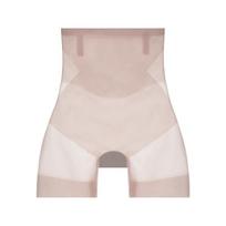 Ultra Thin Ice Silk Safety Shorts Women High Waist Shaping Panties Seamless Slimming Underwear Tummy Pants Body Shaper EMA M rožinė