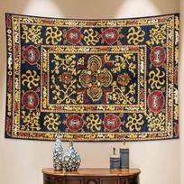 Retro geometric image mandala tapestry bohemian decor bedroom wall hanging home decor hippie sheets yoga mat 95x70cm