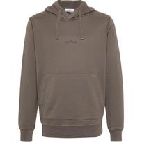 Stone Island FW24 Solid Logo Drawstring Hooded Long Sleeve Sweatshirt Men sweatshirt Brown 811566283-V0075 L
