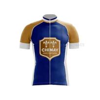 Chimay alaus dviratininko marškinėlių rinkinys trumpomis rankovėmis pralaidus orui dviračių marškinėlis Maillot Ciclismo Hombre 2026 vasaros pralaidus orui dviratininko kostiumo rinkinys XS