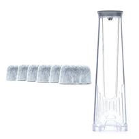 Pack of 6 Coffee Machine Water Filters High Efficiency Coffee Filter with Holder Suitable for Improved Brewing Quality 1