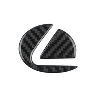 Carbon Fiber Car Steering Wheel Emblem Stickers Accessories For Lexus GS IS LS500h ES260 ES300h RX350h NX260 UX260 LM LC RZ450e