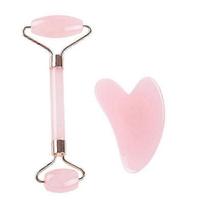 Face And Neck Massager Resin Roller Beauty Scraping Double-ended Massage Stick To Unblock And Relax Non-rose Crystal Jade