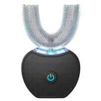 Itin dantų šepetėlis su automatiniu U formos 360° pilno burnos valymo ir balinimo technologija juoda