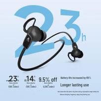 EDIFIER W280NB Pro Active Noise Cancelling Neckband Earphones klasikinė juoda spalva