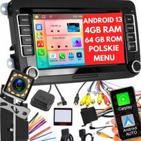 Radio 7  4Gb/64Gb Android 13 Golf V Vi Passat B6 B7 Seat Skoda Volkswagen