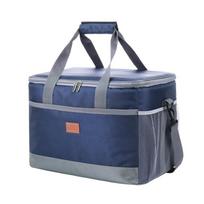 Sealed Food Thermo Bag Leak-proof Picnic Cooler Bag Portable Insulated Lunch Bag  BBQ Family Party tamsiai mėlyna spalva
