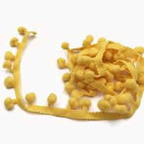 20yard Mini Size Pom Pom Trim 1.2cm Ball Pillow Decoration Pompom Fringe Ribbon DIY Craft Tablecloth Edge Sewing Lace 20 yards geltona