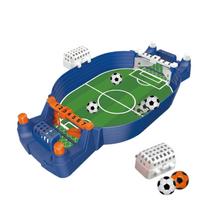 Tabletop Soccer Game Set with Scoreboard and Multiple Balls Includes Two Player Controls for Competitive Indoor Play and Portable Design