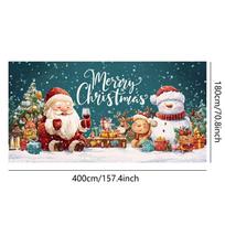 Christmas Garage Door Banner 13x6ft Seasonal Decorations Christmas Photography Backdrops for Garage Door Party Porch Yard Wall