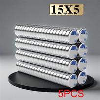 15x5 Powerful Neodymium Magnet With double-sided adhesive N35 NdfeB Permanent Magnetic imanes Round Super Strong Fridge Magnets