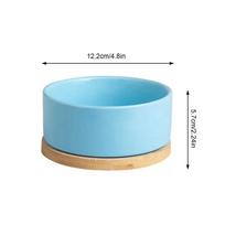 Pet Dog Bowl Winter Heated Pet Food Bowl Automatic Constant Temperature Electric Heating Bowl Dog Cat Water Dispenser Pet Feeder mėlyna