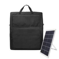 Solar Panel Storage Bag Double-Layer Solar Panel Travel Bag Portable Waterproof Padded Nylon Organizer With Multi Pockets & juoda
