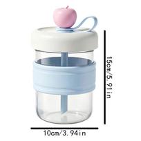 Ice Cups Easy Release Reusable Cup With Straw Ice Trays For Freezer For Chilling Drinks Coffee Whiskey Cocktail Kitchen Freezer mėlyna
