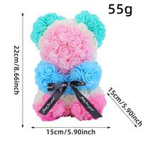 Multicolors Artificial Flower with/without LED Strip 15*15*22cm Mom Mother's Day Flower Girlfriend Birthday Gift