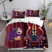 New 3D Print Game Cartoon Cuphead Bedding Sets Comforter Quilt Bed Cover Duvet Cover Pillow Case 2-3 Pieces Sets Kids Adult Size EU Single(135*200cm)3pcs