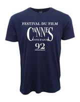 1992 M. KANO FILMŲ FESTIVALIO SENOVINIS LOGOTIPAS TAMSIAI MĖLYNI MARŠKINĖLIAI Spausdinti iš naujo Dydis S-4XL Unisex Marškinėliai M