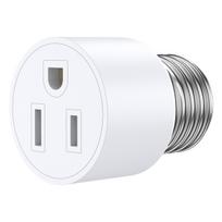 2PCS Universal Travel Adapter Light Socket 1250W Heat Resistant E26/E27 Multifunctional Flame Retardant Converter Socket Plug U.S. regulations