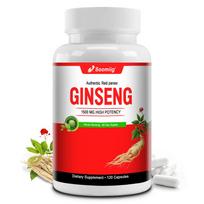 Korėjietiškas raudonasis ženšenis 1500 mg, 120 kapsulių — Be GMO, be glitimo 120 Capsules