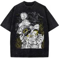 Hot Anime JoJos Bizarre Adventure Kakyoin Noriaki Clothing Men Women Tshirts Washed Cotton Tee Retro Tshirt Harajuku T Shirt S