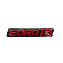 EURO6 side fender emblem for Volvo trucks EURO 6 displacement logo refit rear trunk body flank badge decorative car stickers