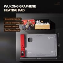 Mobile phone repair graphene heating pad mobile phone screen disassembly heating + LED lighting repair tools raudona