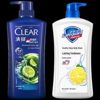 Clear Men Anti-Dandruff Shampoo & Safeguard Shower Gel Bundle