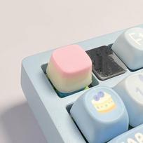 Personalized Jelly Pudding Keycap Original Dripping DIY Keycap  Mechanical Keyboard rožinė