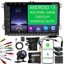 Radio Android 2Din 4+64Gb 9 Cali Vw Passat B6 B7 Golf 5 V 6 Vi Skoda Seat