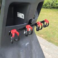 Motorcycle Double Hook Luggage Bag Hanger No Drilling Required Front Bumper Hook Modified Hook E-Bike Motor Accessories