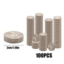 Soil For Plants 100 Pieces Organic Potting Fertilizer 30MM Peat Rooting Soil for Vegetable Flower Tree Cactus Orchid Bonsai